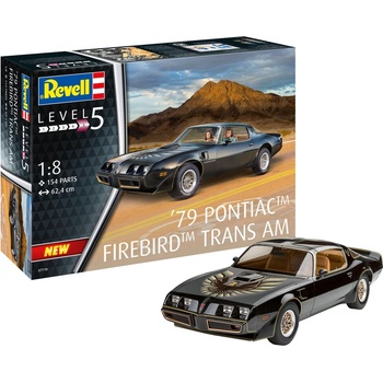 Revell Сглобяем модел Revell Съвременни: Автомобили - Pontiac Firebird 1977 (14027)