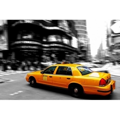 Dimex MA-5-0007 Samolepicí vliesová fototapeta na zeď Žluté taxi rozměry 375 x 250 cm