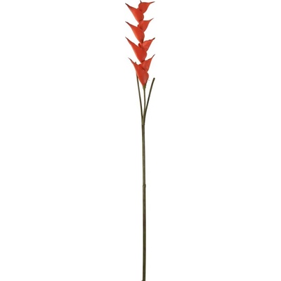Oranžová květina Heliconia - 141cm - J-Line by Jolipa