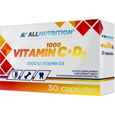 Allnutrition Vitamin C 1000 + D3 30 kapsúl