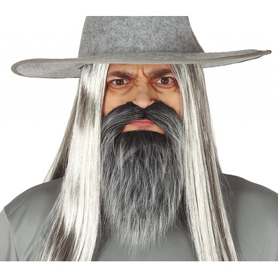 Guirca Brada s fúzikmi čiernosivá Gandalf
