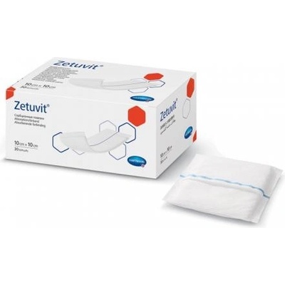 Zetuvit Kompresy savé 10 cm x 10 xm nesterilní