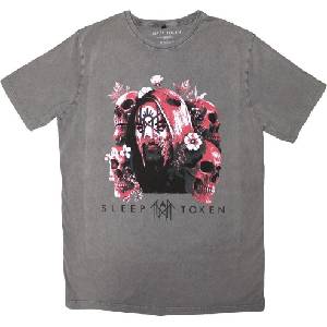 Sleep Token Skulls & Flowers Stone Wash Grey L Риза (SLTKSTNW30MG03)