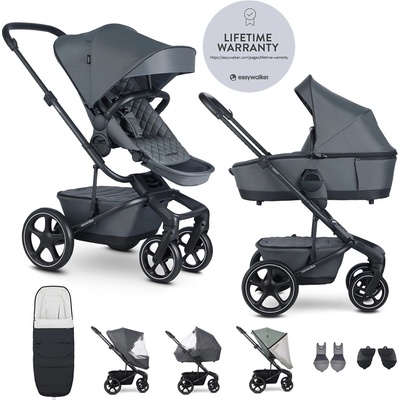 EASYWALKER Set XXL kombinovaný Harvey5 Premium Mineral Grey s príslušenstvom 2020