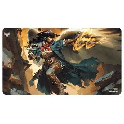 Подложка за игри с карти Ultra Pro Playmat: Magic The Gathering - Outlaws of Thunder Junction, White (REM38392)