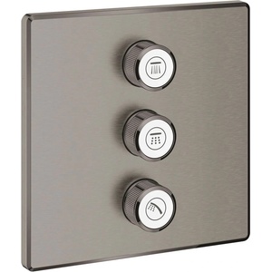 GROHE Grohtherm SmartControl скрит смесител за душ с 3 изхода, четкан антрацит, твърд графит (29127AL0)