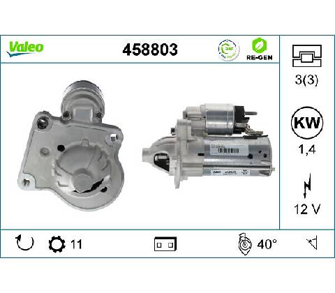 Štartér VALEO 458803