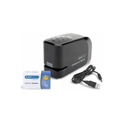 Rapesco Телбод Rapesco 626EL, Електрически, 26/6, За 15 листа, USB, С 1000 телчета, Черен, office1_1055120017