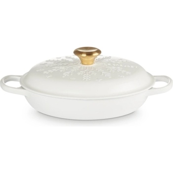 Le Creuset Съд за готвене Gourmet бели ледени кристалчета 26 см бял (21969264314441)