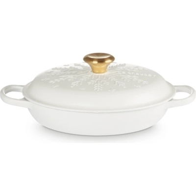 Le Creuset Съд за готвене Gourmet бели ледени кристалчета 26 см бял (21969264314441)
