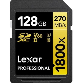 Image 1 of Lexar Professional 1800x SDXC 128GB CL10/UHS-II/U3/V60 (LSD1800128G-BNNNG)