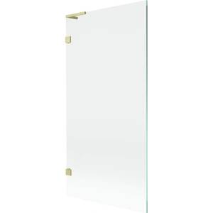 Mexen Lunar L параван за вана 1-крилен 90 x 150 см, прозрачен, златисто четкан - 897L-090-000-55-00 (897L-090-000-55-00)