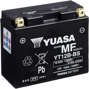 YUASA AGM 12V 10Ah left+ YT12B-BS