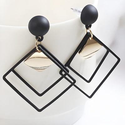 HARAHU Обеците do-5469 - Черни kp5469 (do-5469)