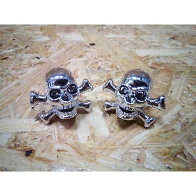 Max1 ventilkové čepičky Pirátská Lebka