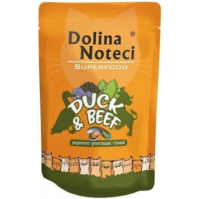 Dolina Noteci Superfood kačica a hovädzie mäso 80% mäsa 85 g
