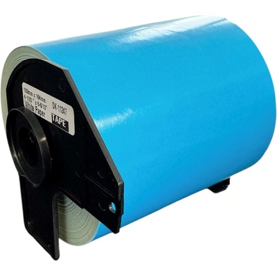 Termo Etiketa nekonečná 102 mm x 42,8 m s držiakom, Thermo eco, Modrá, Dutinka 40 mm, Permanentné lepidlo, Split silikónu v strede, RD-S01E2C, Brother Kompatibilná, Priemer kotúča 95 mm