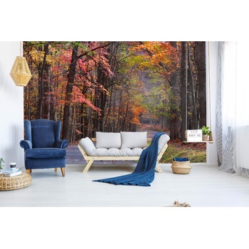 DIMEX ART s. r. o Самозалепваща се флизелинова фототапета цветни дървета 375 x 250 см