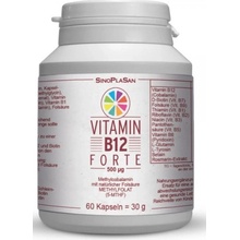 SinoPlaSan Vitamin B12 FORTE 500 μg Methylcobalamin, 60 kapsli