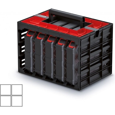 Prosperplast Skrinka s 5 organizérmi (krabičky) TAGER CASE 415 x 290 x 290 mm