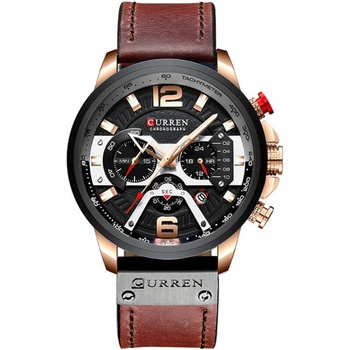 Curren Мъжки часовник Curren Chronograph, тъмнокафяв