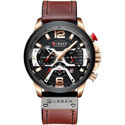Curren Мъжки часовник Curren Chronograph, тъмнокафяв