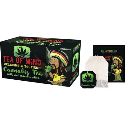 EUPHORIA Cannabis čaj Tea of Mind 20 x 1,5 g