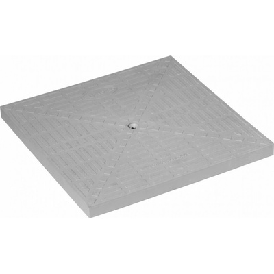 Poklop pochôdzny A15 pre revíznu šachtu DAKOTA plastový 400 x 400 mm sivý