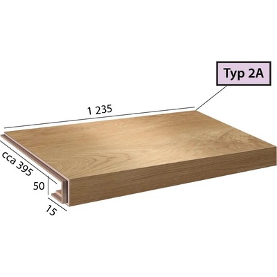 Karndean International Ecoline Step - Schod s nosom / 2A 9509 Dub classic