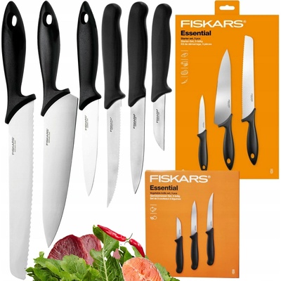 Sada nožů v pouzdře Fiskars ESSENTIAL 6 a více ks