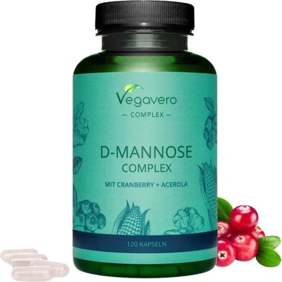 Vegavero D - Mannose Complex mit Cranberry + Acerola [120 капсули]