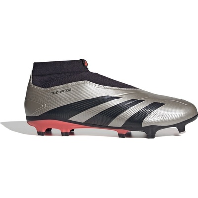 Футболни бутонки Adidas Predator 24 League Laceless Firm Ground Football Boots - Silver/Black