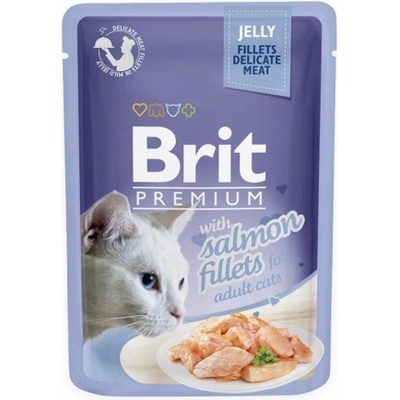 Brit Premium Cat D Fillets in Jelly with Salmon 85 g