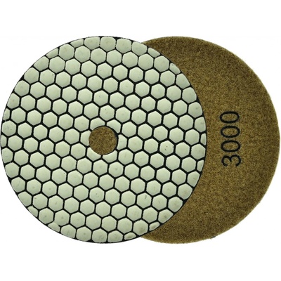 Brúsny diamantový kotúč 125 mm, zrno 3000 suchý zips, brúsenie na sucho, GEKO