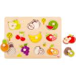Tooky Toy Дървен Пъзел с дръжки Плодове ty854