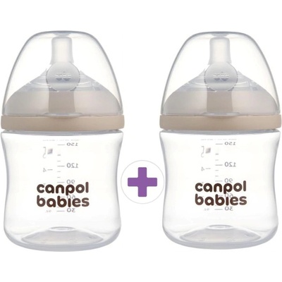 Canpol babies Комплект бебешки шишета Canpol - Natural Shape, 0 м+, 2 х 150 ml (2x 35/400)