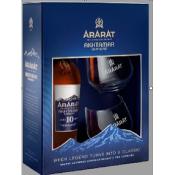 Ararat brandy Akhtamar 10 letá 0,7 l (DÁRKOVÉ BALENÍ 2 SKLENICE)