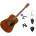 Fender CD-60S Dreadnought WN Deluxe Standard SET Mahogany Акустична китара