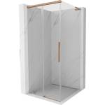 Mexen Rox L плъзгаща се душ кабина 110 x 110 см, прозрачна, четкана мед - 8C2L-110-110-65-00 (8C2L-110-110-65-00)