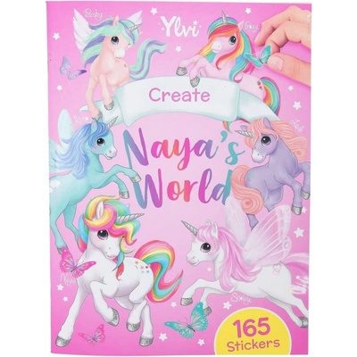 Ylvi and the Minimoomis 3479235 Naya´s world kreativní sešit se samolepkami