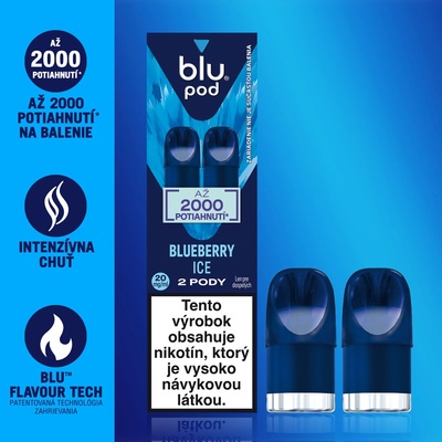 Blu Bar Pod cartridge Blueberry Ice 2x2ml 20 mg