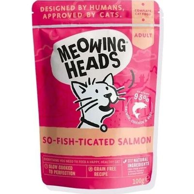 MEOWING HEADS Losos s rybí příchutí 100 g