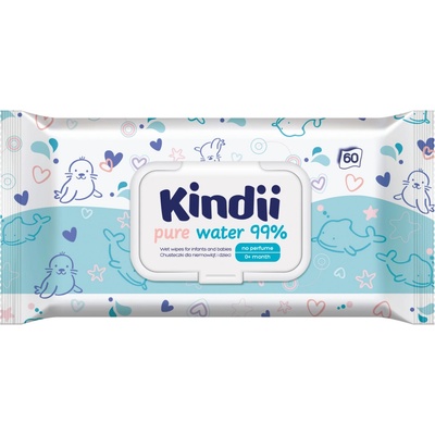 Kindii Pure Water obrúsky pre deti a bábätká 60 ks