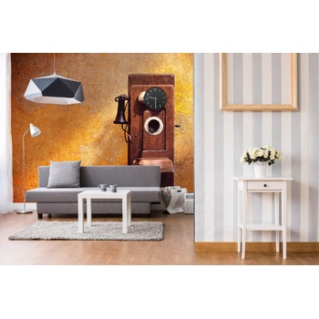 DIMEX ART s. r. o Самозалепваща се флизелинова фототапета античен телефон 375 x 250 см