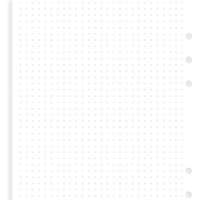 Filofax A5 tečkovaný papír, 30 listů