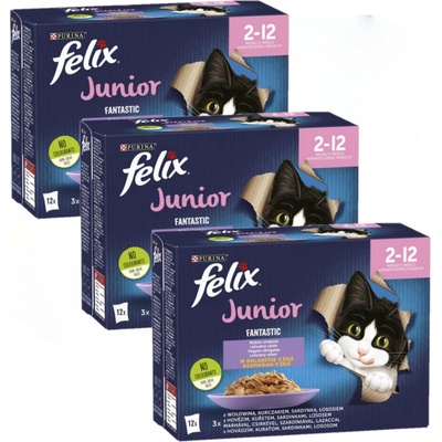 FELIX Fantastic Junior Želé; 36 x 85 g