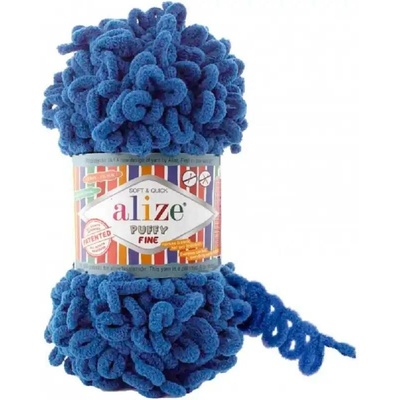 Alize Puffy Fine modrá jeans 637