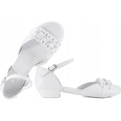 Zarro 2442 lodičky k prvnímu svatému přijímání dívčí bílé