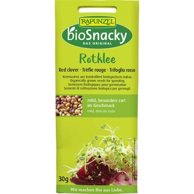 Rapunzel Semená na klíčenie červenej ďateliny bioSnacky 30 g