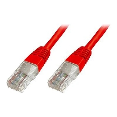 Digitus DK-1512-050/R Ecoline patch, UTP, CAT 5e, AWG 26/7, 5m, červený